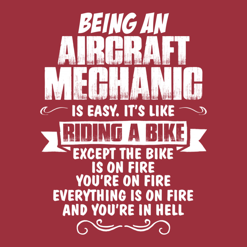 Being A Aircraft Mechanic Is Easy Its Like Riding A Bike 1 Vintage Hoodie | Artistshot