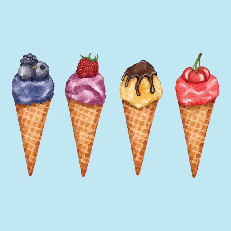 Assorted Ice Cream Cones T  Shirt Assorted Ice Cream Cones Set   Blueb Urban Pullover Hoodie by larkhorse | Artistshot