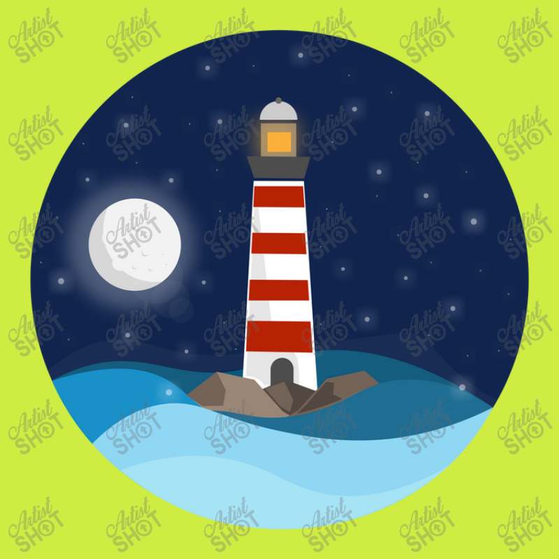 Illustration Of A Seascape And A Lighthouse At Night Adjustable Baseball Cap by RAPart | Artistshot