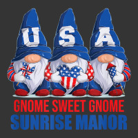 Sunrise Manor Nevada Gnome Sweet Gnome American Flag Gnomes T Shirt Adjustable Baseball Cap | Artistshot