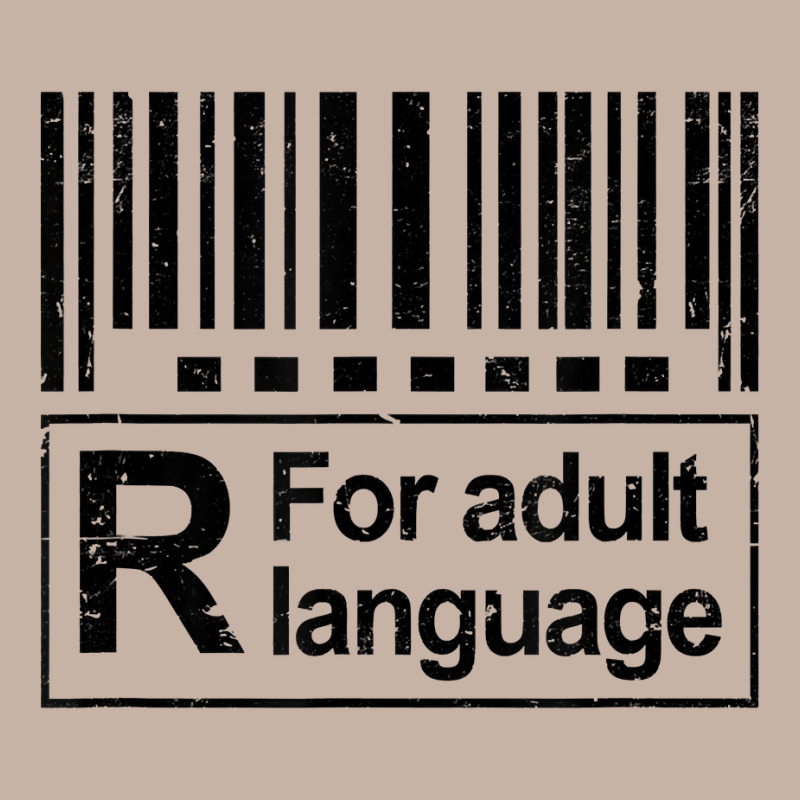 Barcode Sign R For Adult Language Warning Label Sign T Shirt Adjustable Baseball Cap by vazwttopperve | Artistshot