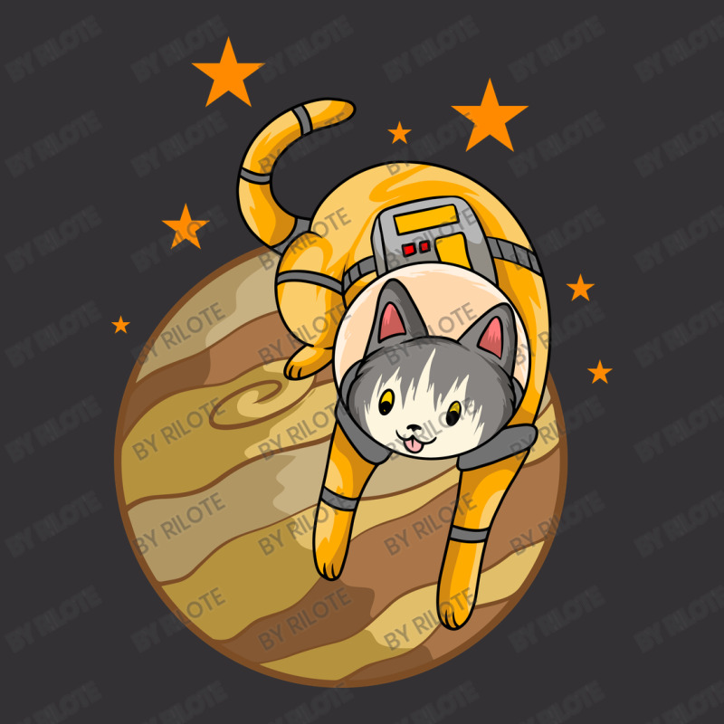 Astronaut Cat Playing With Planet Vintage Hoodie And Short Set | Artistshot