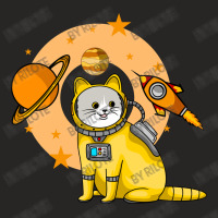 Astronaut Cat Ladies Fitted T-shirt | Artistshot