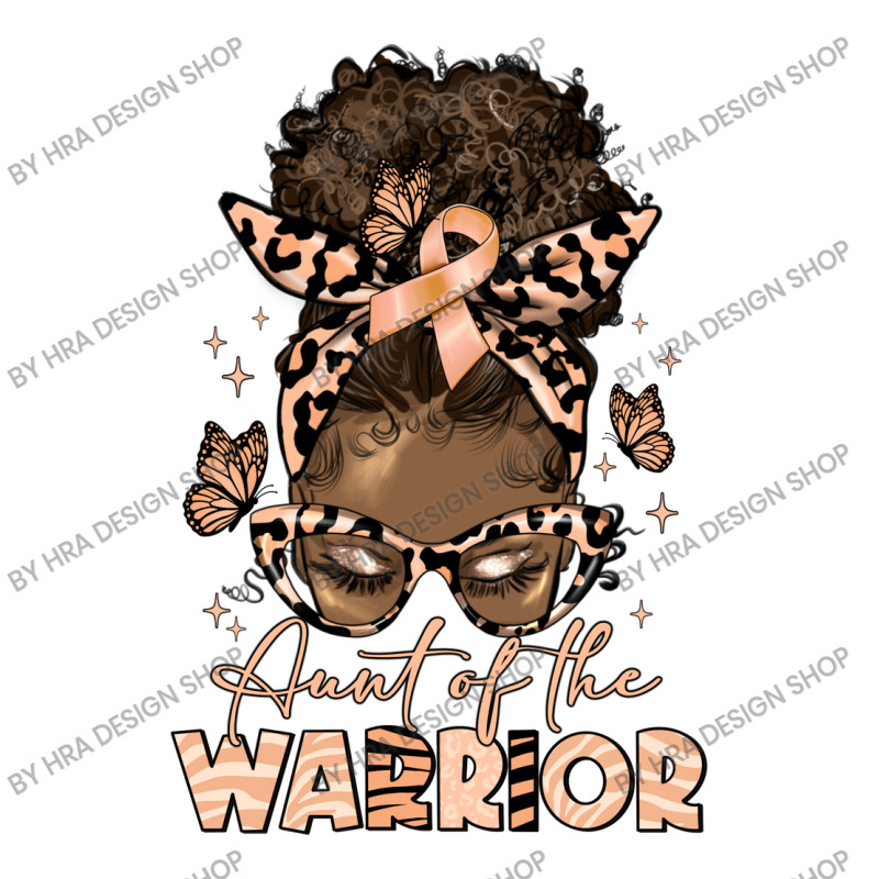 Aunt Of The Warrior Endometrial Cancer Debie Paper Bag - 10 X 5 X 13 | Artistshot