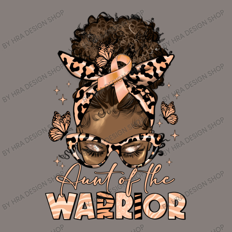 Aunt Of The Warrior Endometrial Cancer Rectangle  Leatherette Patch | Artistshot