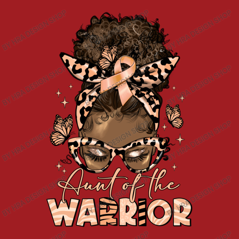 Aunt Of The Warrior Endometrial Cancer Waist Apron | Artistshot