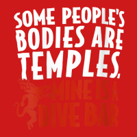 Womens Some People's Bodies Are Temples Mine Is A Dive Bar V Neck T Sh Baseball Cap | Artistshot