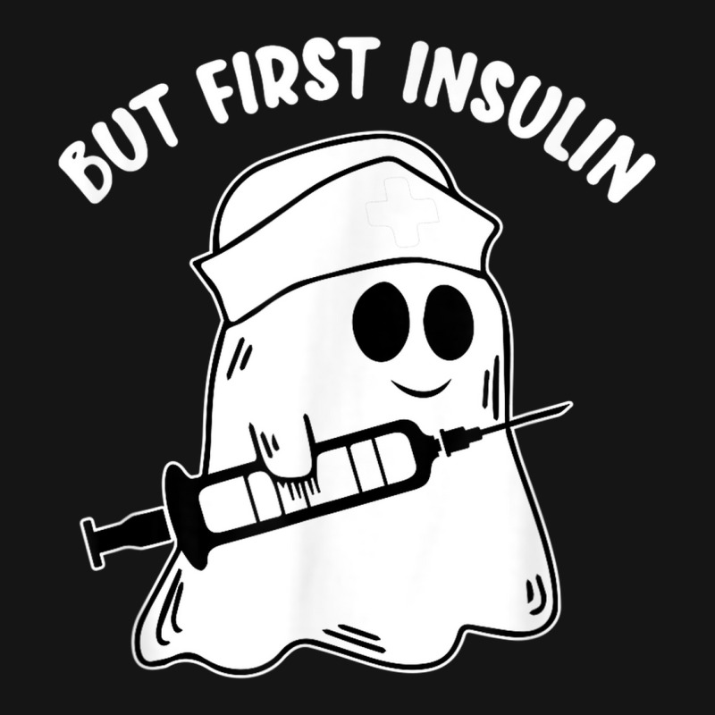 But First Insulin Ghost Injection Syringe Disease Joke Mesh Cap | Artistshot