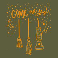 Come We Fly Witch Mop Broom Vacuum Flying Halloween Night T Shirt Camo Snapback | Artistshot