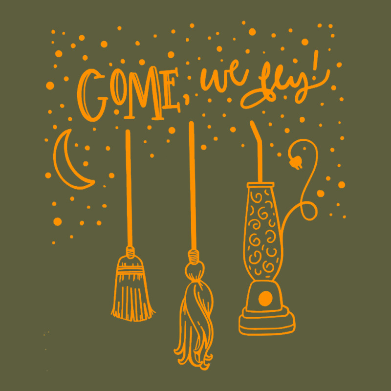 Come We Fly Witch Mop Broom Vacuum Flying Halloween Night T Shirt Camo Snapback by WZ90 | Artistshot