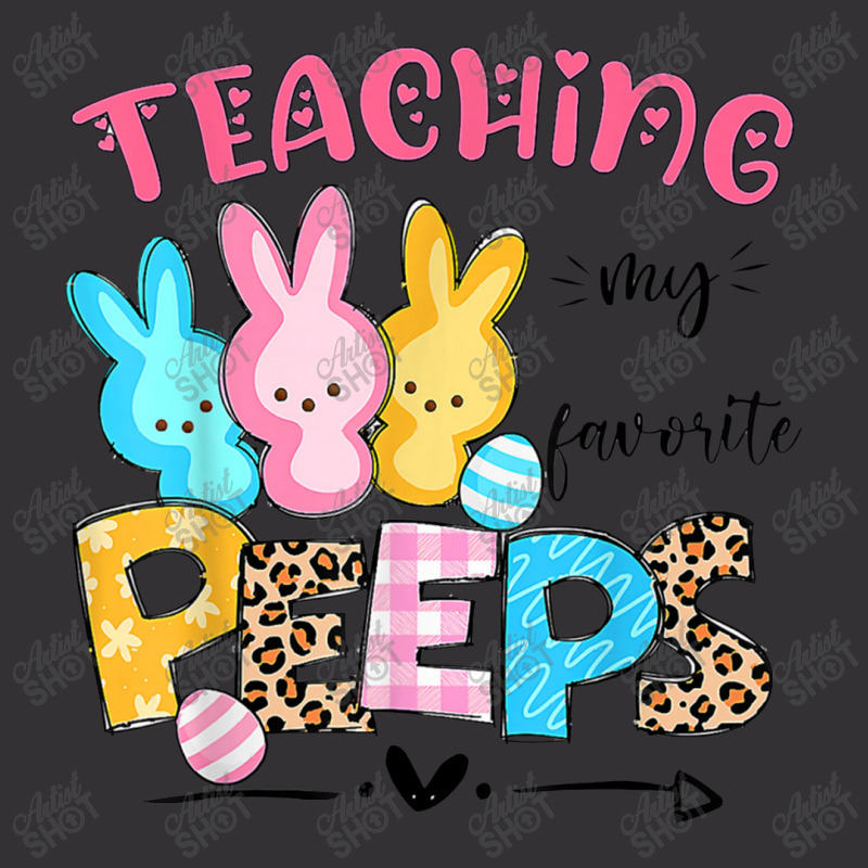 Cute Teaching My Favorite Peeps Happy Easter Day Teacher Vintage Short | Artistshot