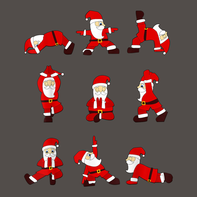 Funny Santa Christmas Yoga Positions T Shirt Flat Bill Snapback Cap by cm-arts | Artistshot