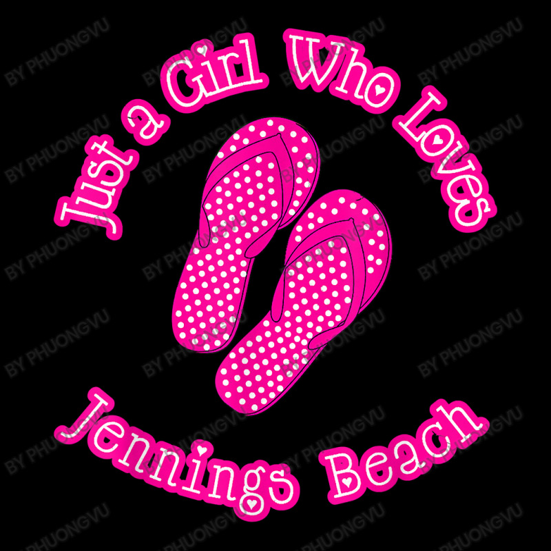 Just A Girl Who Loves Jennings Beach Polka Dot Flip Flops T Shirt Baby Tee | Artistshot