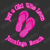 Just A Girl Who Loves Jennings Beach Polka Dot Flip Flops T Shirt Baby Bodysuit | Artistshot