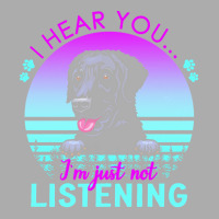 Curly Coated Retriever T  Shirt I Hear You I'm Just Not Listening Curl Men's T-shirt Pajama Set | Artistshot