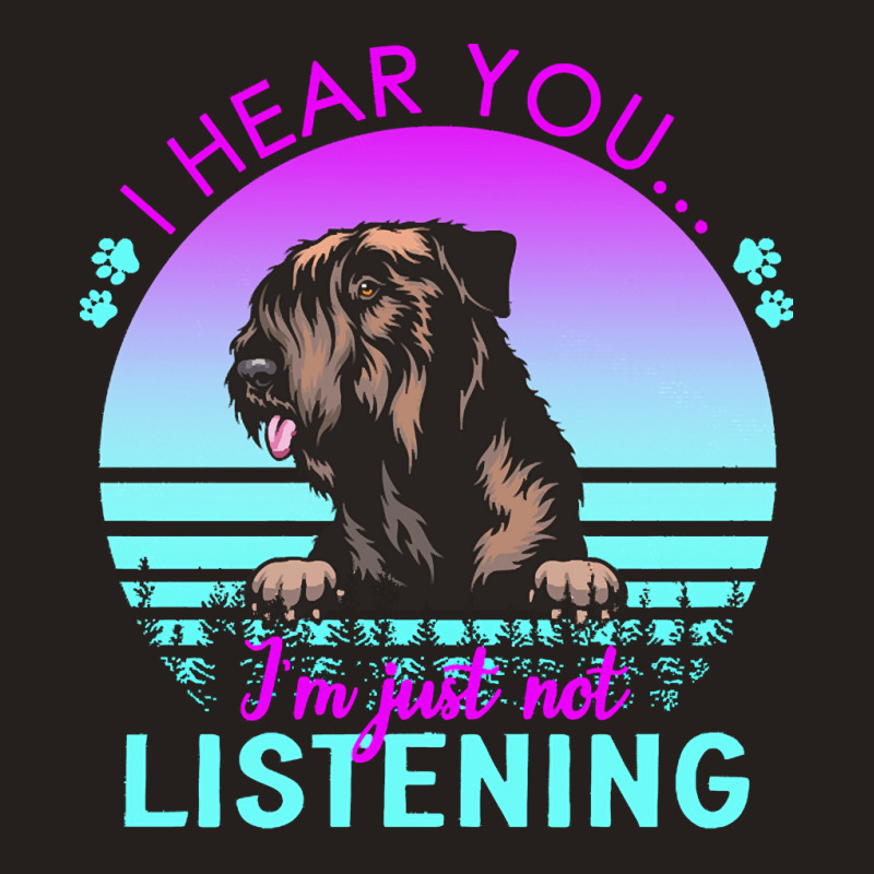 Czech Terrier T  Shirt I Hear You I'm Just Not Listening Czech Terrier Tank Top | Artistshot