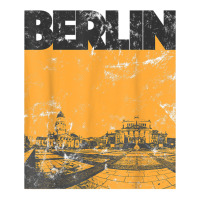 Vintage 70s Style Berlin Germany Take Out Paper Bag - 14 X 10 X 15 1/2 | Artistshot