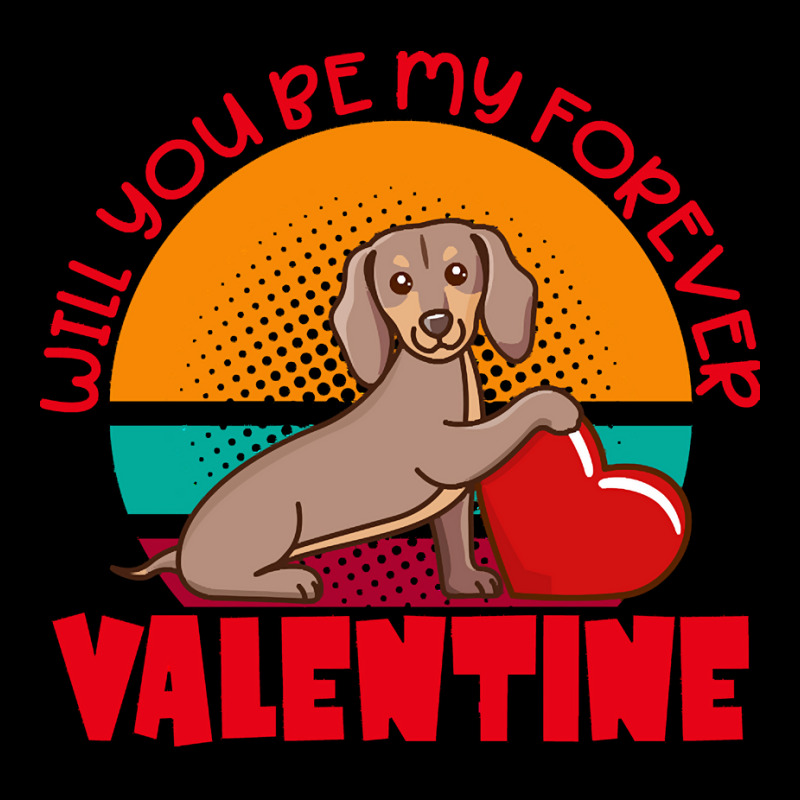 Dachshund Dog T  Shirt Dachshund Valentine Will You Be My Forever Cute Fleece Short | Artistshot