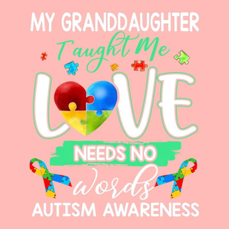 Granddaughter Taught Me Love Needs No Words Autism Urban Heavy T-shirt | Artistshot