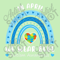 Puzzle Rainbow In April We Wear Blue Autism Awareness Month Urban Heavy T-shirt | Artistshot