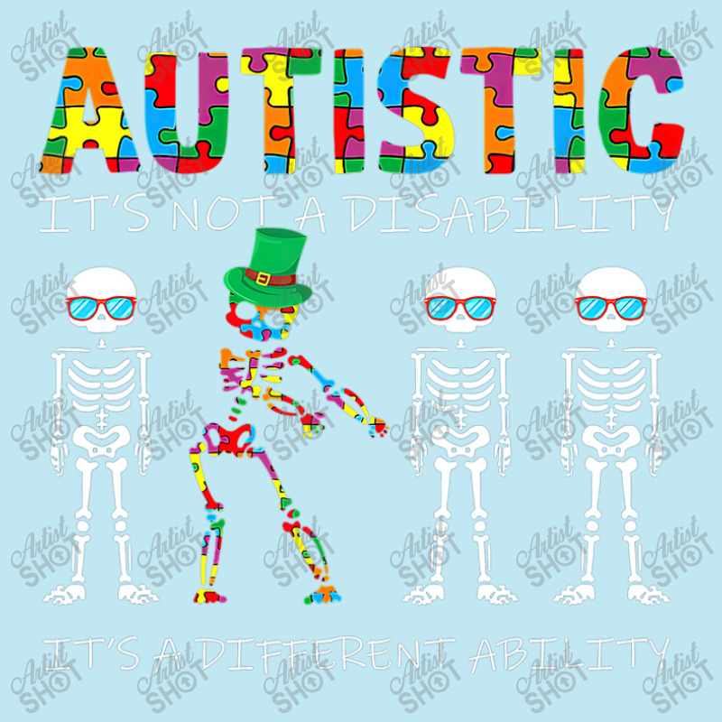 Skeleton Autism Its Not A Disability Autism Awareness Urban Heavy T-shirt by LeiThompson | Artistshot