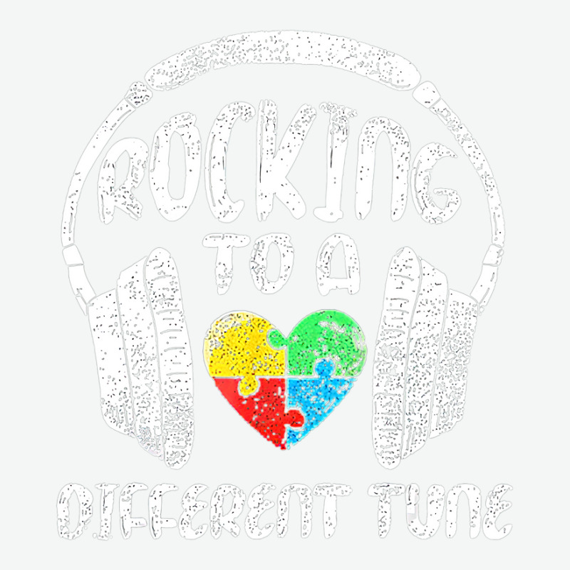 Rocking To A Different Tune Puzzle Piece Autism Awareness Urban Heavy T-shirt | Artistshot