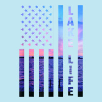 Lake Life American Flag Dock Sunset Wakeboarder Power Boat Zip Hoodie Urban Heavy T-shirt | Artistshot