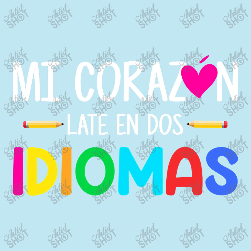 Mi Corazon Late En Dos Idiomas, Bilingual Spanish Teacher Urban Heavy T-shirt by CUSER3146 | Artistshot