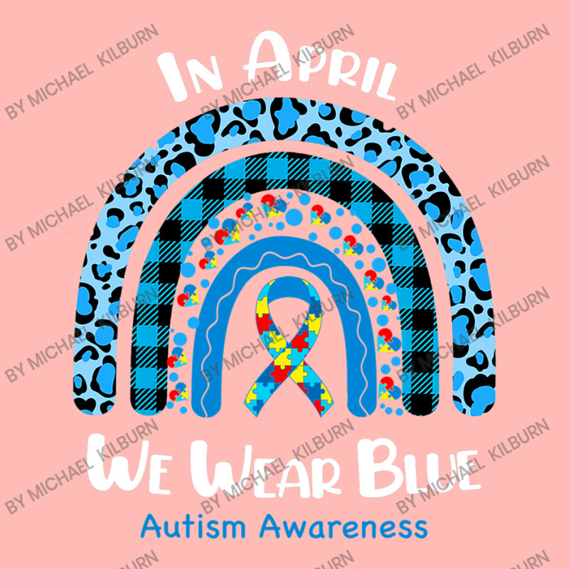 In April We Wear Blue Rainbow Puzzle Autism Awareness Urban Pullover Hoodie by Michael	Kilburn | Artistshot