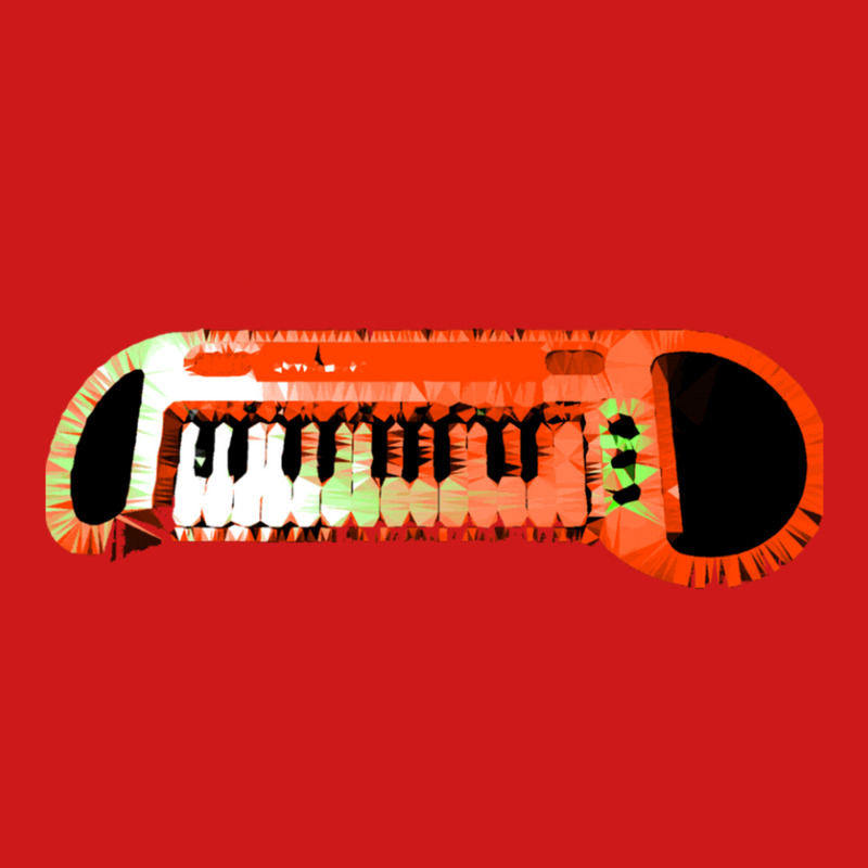 Retro Red Keyboard Synthesiser - Glitchy Mix Baseball Cap | Artistshot