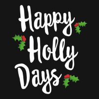 Happy Holly Days Festive Xmas Christmas Matching Family Mesh Cap | Artistshot