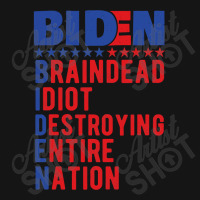 Anti Biden, Braindead Idiot Destroying Entire Nation Mesh Cap | Artistshot