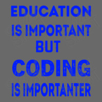 Education Is Important But Coding Is Importanter Adjustable Baseball Cap | Artistshot