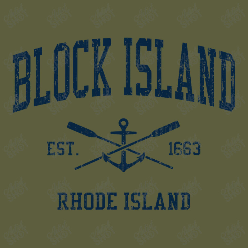 Block Island Ri Vintage Navy Crossed Oars & Boat Anchor Camo Snapback by CUSER3772 | Artistshot