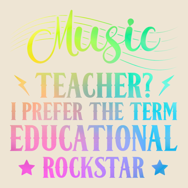 Music Teacher I Prefer The Term Educational Rockstar Adjustable Baseball Cap by MichaelAlavarado | Artistshot