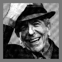 Leonard Cohen  Var3  High Quality  Original Digital Drawing By Aryan S Camo Snapback | Artistshot