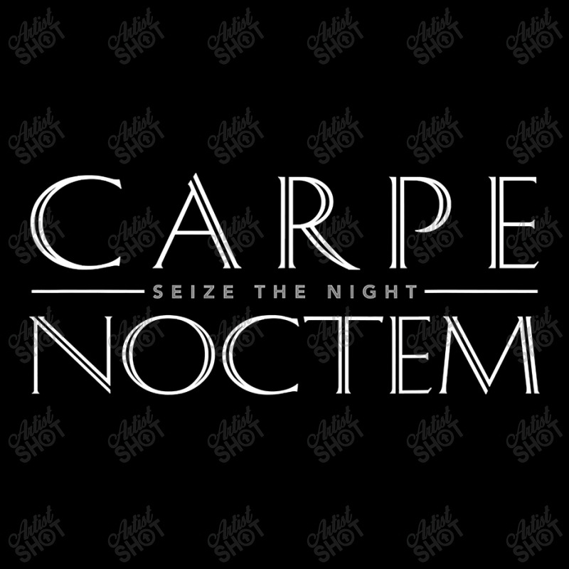 Latin Quote Carpe Noctem Seize The Night Flat Bill Snapback Cap by home12 | Artistshot