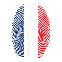 French Fingerprint France Flag Dna Cute Patriotic Cub Paper Bag - 8 X 4 1/2 X 10 1/4 | Artistshot