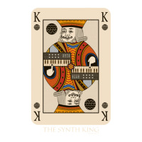 Synthesizer Funny King Poker Card For Electronic Musician Racerback Debie Paper Bag - 10 X 5 X 13 | Artistshot