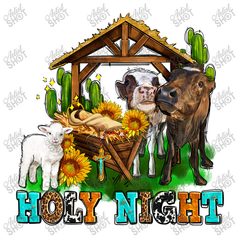 Holy Nıght Cows And Sunflowers Double Wine Paper Bag - 6 1/2 X 3 1/2 X 12 3/8 | Artistshot