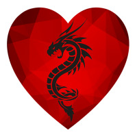 Dragon Valentines Day Heart Women Dragon Lover Valentine Mart Paper Bag -13 X 7 X 17 | Artistshot