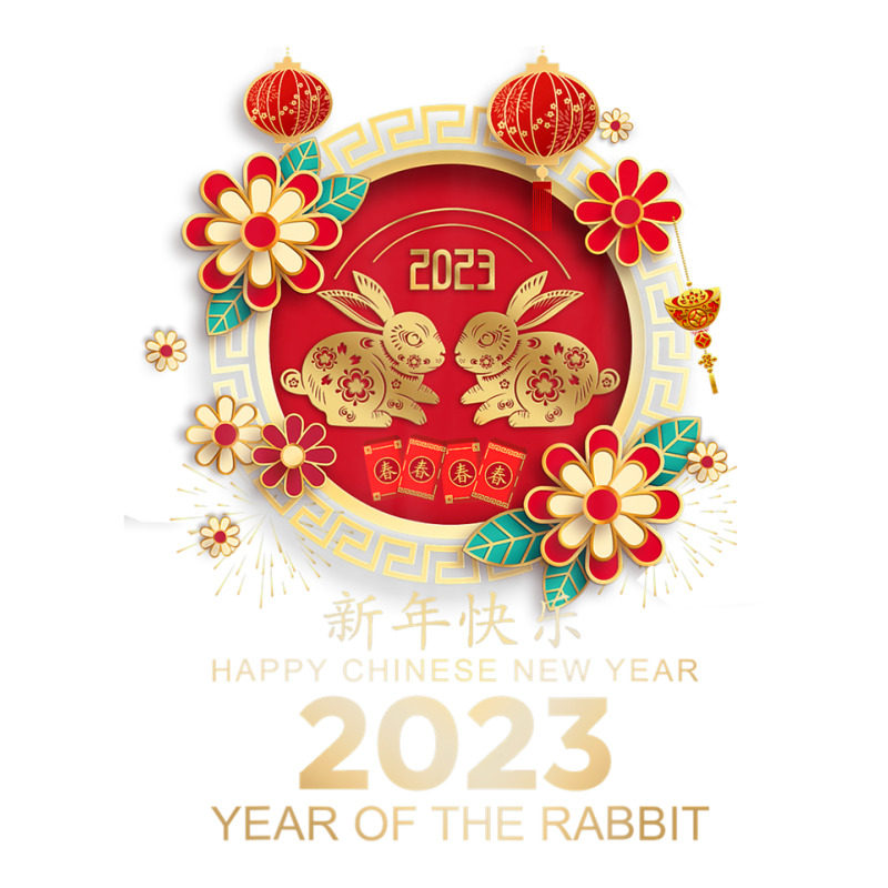 Happy Lunar New Year 2023 Year Of The Rabbit Traveler Paper Bag -13 X 6 X 15 3/4 | Artistshot