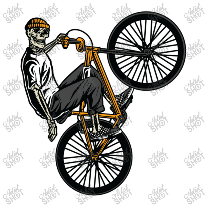 Skeleton Gang Banger On A Bicycle Cartoon Traveler Paper Bag -13 X 6 X 15 3/4 | Artistshot