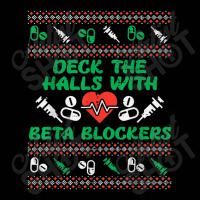 Deck Halls With Beta Blockers Funny Nurse Christmas Xmas Pjs Toddler 3/4 Sleeve Tee | Artistshot