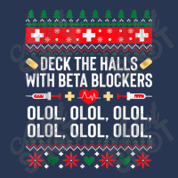 Deck The Halls With Beta Blockers Nurse Christmas Ugly Xmas Ladies Denim Jacket | Artistshot