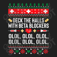 Deck The Halls With Beta Blockers Nurse Christmas Ugly Xmas Ladies Polo Shirt | Artistshot