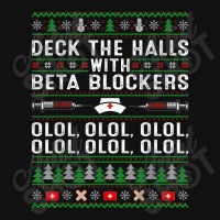 Deck The Halls With Beta Blockers Olol Ugly Nurse Christmas Baby Beanies | Artistshot