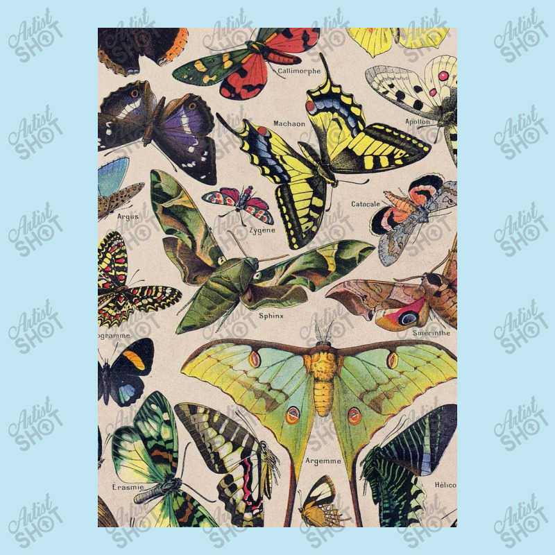 Adolphe Millot - Classic Vintage Butterfly Urban Heavy T-shirt | Artistshot