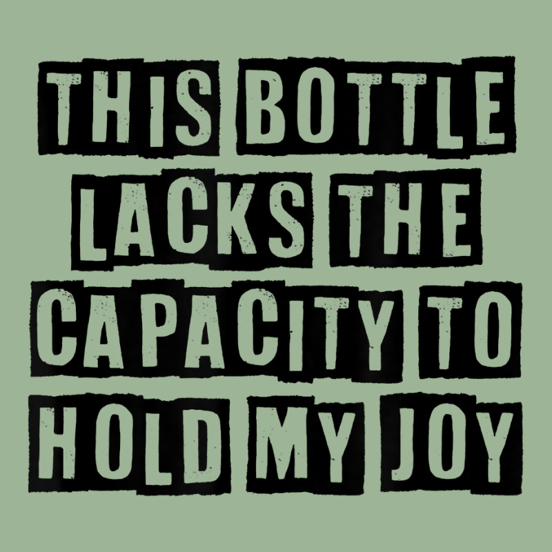 Simple Minimal Funny This Bottle Lacks The Capacity To Hold T Shirt Urban Heavy T-shirt by cucciailleveretcq | Artistshot