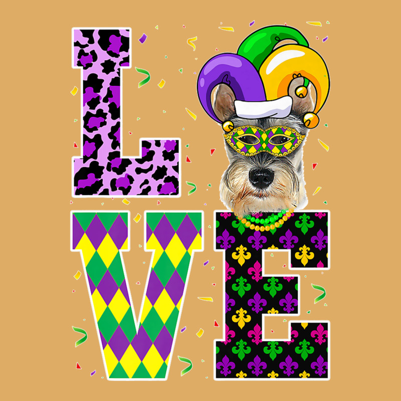 I Love Mardi Gras Festival Party Lover Funny Schnauzer Dog Premium T S Urban Heavy T-shirt | Artistshot